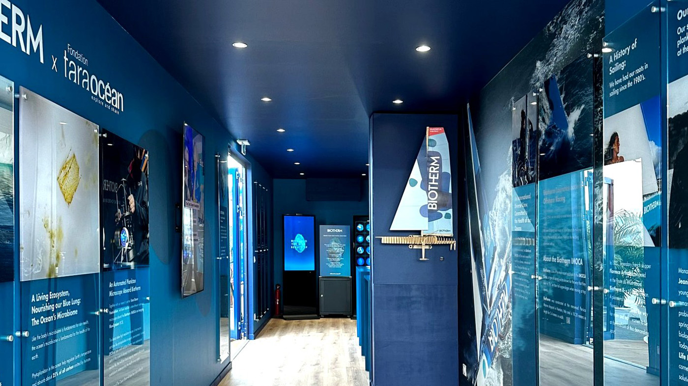 Parcours sensoriel conteneur — Biotherm × Tara Océan The Ocean Race 2023