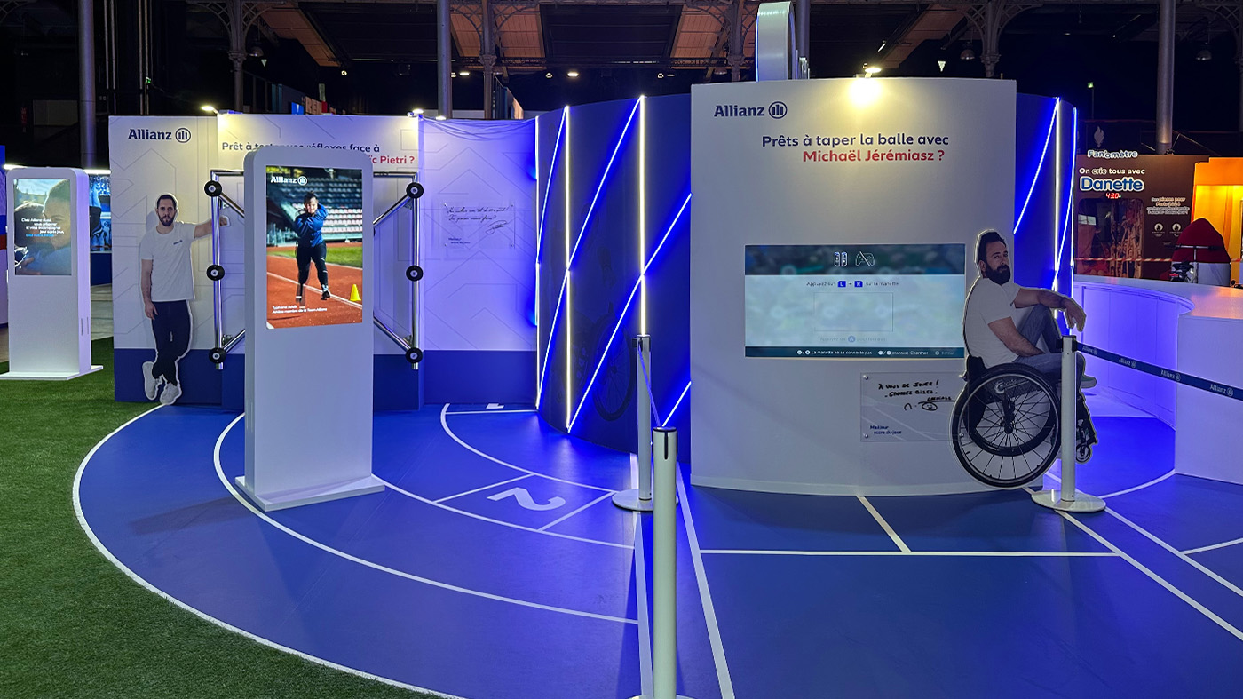 Stand intérieur Allianz - Animations