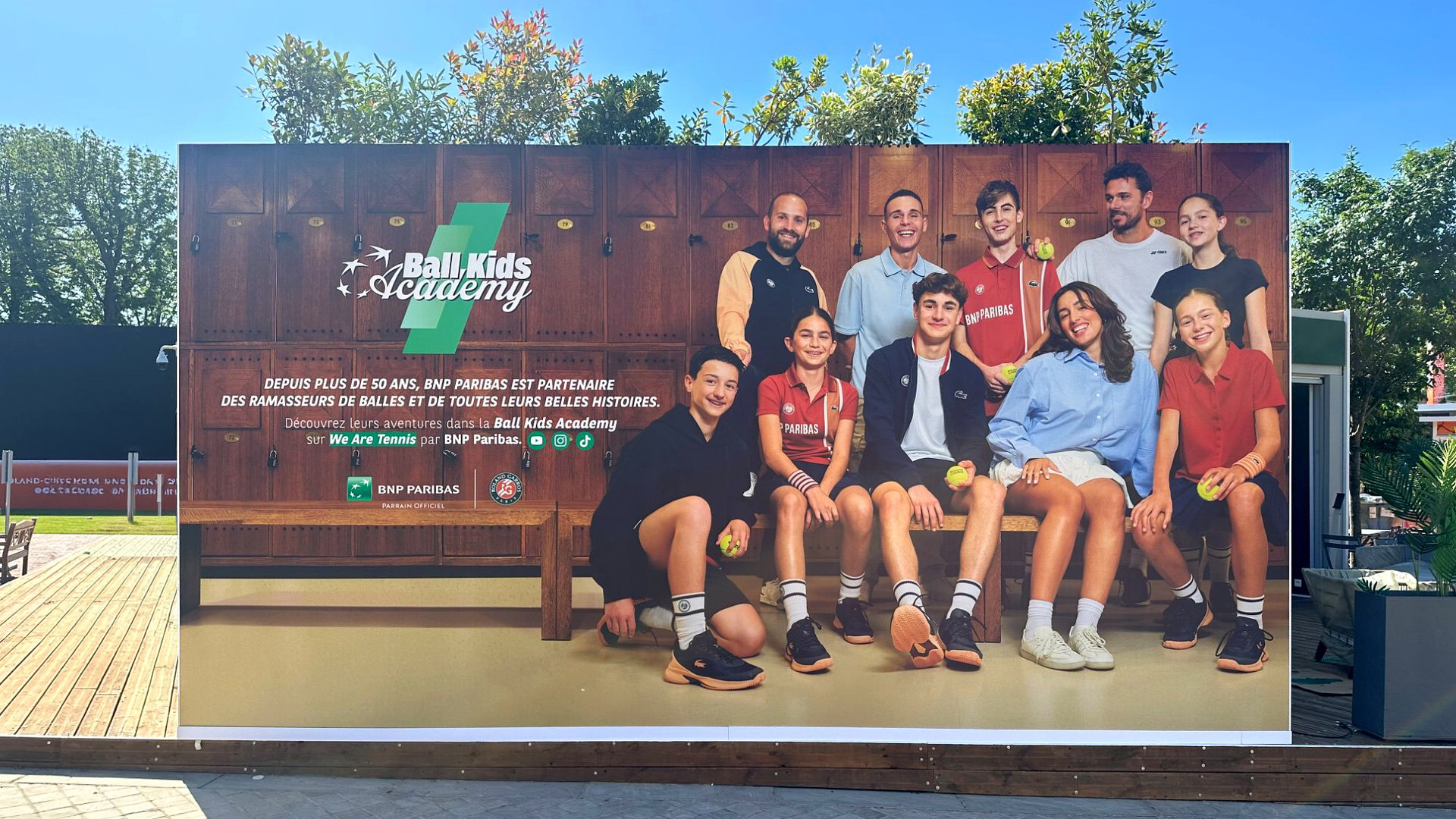 Grande affiche Ball Kids Academy — Village Roland-Garros 2025