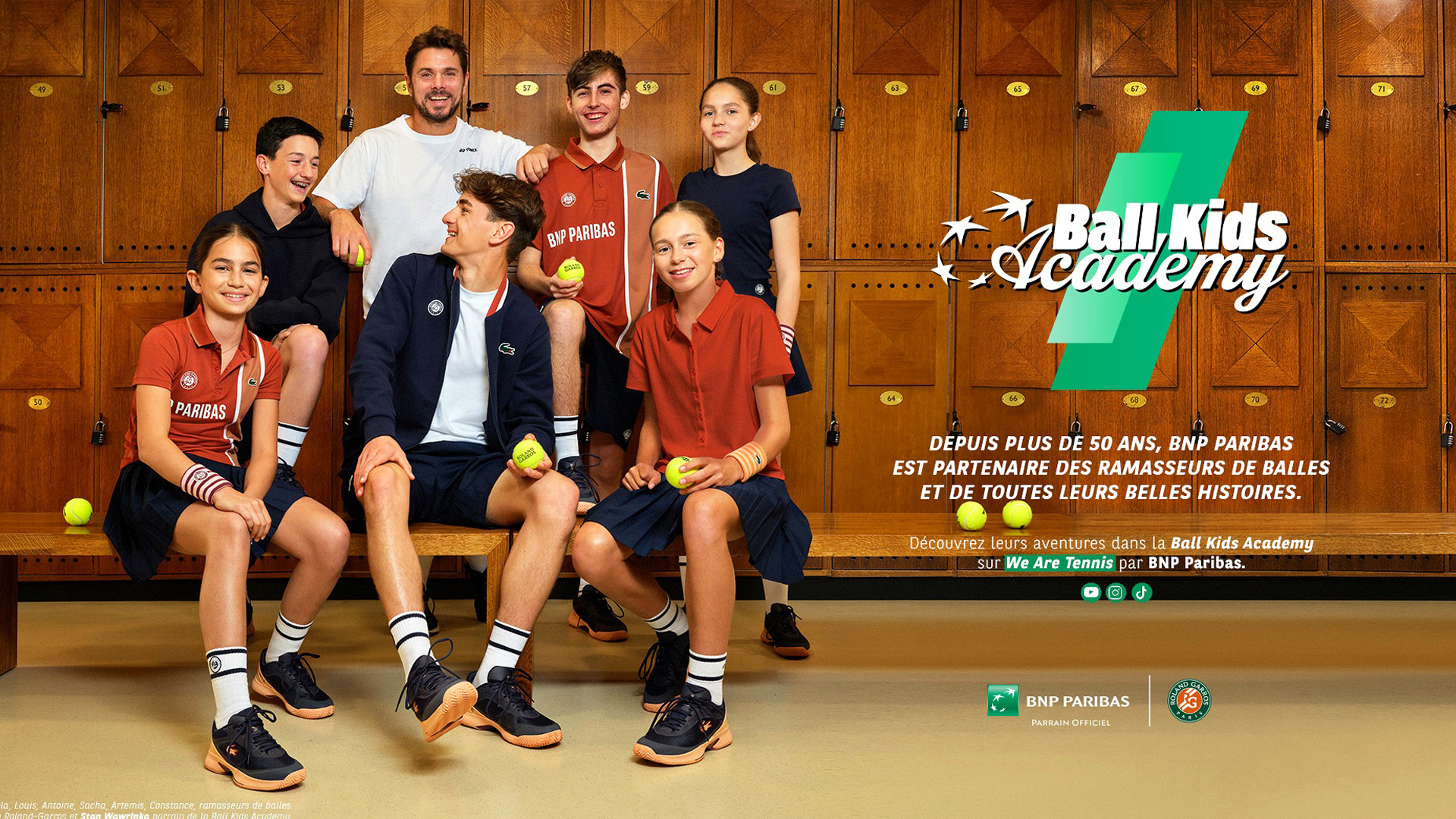 BNP Paribas Ball Kids Academy — Stan Wawrinka et les Ballos de Roland-Garros 2025